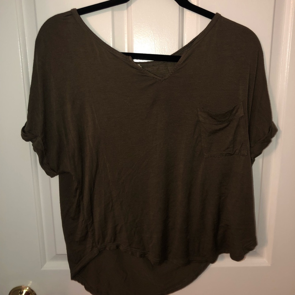Olive green shirt with pocket